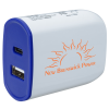 View Image 1 of 6 of Colour Accent Dual Port Wall Charger