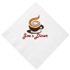 View Image 1 of 1 of Dinner Napkin - 3-ply - 1/4 Fold - White - Full Colour