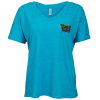 View Image 1 of 3 of Threadfast Tri-Blend Fleck V-Neck T-Shirt - Ladies' - Embroidered