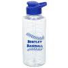 View Image 1 of 3 of Clear Impact Mountain Bottle with Flip Carry Lid - 36 oz.