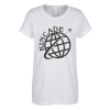 View Image 1 of 3 of M&O Gold Soft Touch T-Shirt - Ladies' - White