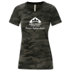 View Image 1 of 2 of Euro Spun Cotton T-Shirt - Ladies' - Camo - Screen