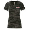 View Image 1 of 2 of Euro Spun Cotton T-Shirt - Ladies' - Camo - Embroidered