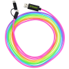 View Image 1 of 3 of Rainbow Duo Charging Cable - 10'