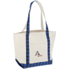 View Image 1 of 1 of Buffalo Plaid Boat Tote - Embroidered