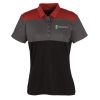 View Image 1 of 3 of Buffalo Colourblock Performance Polo - Ladies' - 24 hr
