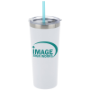 View Image 1 of 9 of Colma Vacuum Tumbler with Straw - 22 oz.