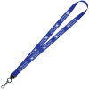 View Image 1 of 1 of Trapezoid Lanyard - 3/4" - 32" - Metal Swivel Snap Hook