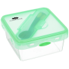View Image 1 of 2 of Albertan Lunch Container with Cutlery - 24 hr