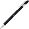 View Image 1 of 3 of Incline Soft Touch Stylus Metal Pen - Black