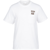 View Image 1 of 3 of Everyday Cotton Pocket T-Shirt - Men's - White - Screen