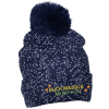 View Image 1 of 2 of Speckled Pom Beanie with Cuff