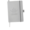 View Image 1 of 2 of Vienna Satin Touch Soft Cover Notebook - Debossed - 24 hr