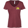 View Image 1 of 3 of Threadfast Ultimate Blend V-Neck T-Shirt - Ladies' - Premium - Embroidered