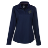 View Image 1 of 3 of Dade Textured Performance LS Polo - Ladies' - 24 hr