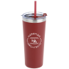 View Image 1 of 4 of Colma Vacuum Tumbler with Straw - 22 oz. - Colours