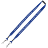 View Image 1 of 3 of Knit Cotton Lanyard with Neck Clasp - 3/4" - 2 Swivel Hooks