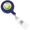 View Image 1 of 4 of Zion Domed Retractable Badge Holder with Slip Clip