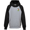 View Image 1 of 3 of Everyday Fleece Two-Tone Hooded Sweatshirt - Youth - Embroidered
