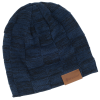 View Image 1 of 6 of Fuzzy Lined Heather Knit Beanie