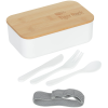 View the Divided Bento Box with Bamboo Lid Lunch Set