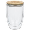 View Image 1 of 3 of Easton Glass Cup with Bamboo Lid - 12 oz.