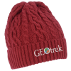 View Image 1 of 4 of Optimal Cable Knit Cuffed Toque