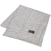 View Image 1 of 2 of Vanilla Heather Cable Knit Chenille Throw