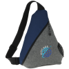 View Image 1 of 4 of Heathered Slingpack - Embroidered