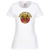 View Image 1 of 1 of Fruit of the Loom HD T-Shirt - Ladies' - Full Colour - White