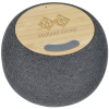 View Image 1 of 6 of Garm Fabric and Bamboo Speaker with Wireless Charger