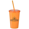 View Image 1 of 4 of Value Stadium Cup with Lid & Straw - 20 oz.