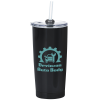 View Image 1 of 5 of Revelstoke Vacuum Tumbler with Straw - 20 oz.