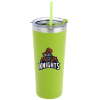 View Image 1 of 4 of Colma Vacuum Tumbler with Straw - 22 oz. - Colours - Full Colour