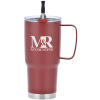 View Image 1 of 6 of Forest Vacuum Mug with Straw - 30 oz.