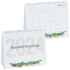 View Image 1 of 4 of Large Tent-Style Desk Calendar - Full Colour