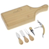 View Image 1 of 3 of 6-Piece Bamboo Wine & Cheese Board