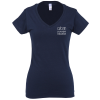 View Image 1 of 2 of Gildan Softstyle V-Neck T-Shirt - Ladies' - Screen