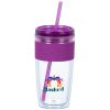View Image 1 of 3 of Refresh Pebble Tumbler with Straw - 16 oz. - Full Colour