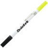 View Image 1 of 5 of Dri Mark Double Header Plastic Point Pen/Highlighter - White Barrel