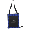 View Image 1 of 3 of Buffalo Check Fold Up Picnic Blanket with Carrying Strap- Closeout Colour