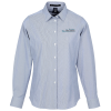 View Image 1 of 3 of Crownlux Performance Microstripe Shirt - Ladies'