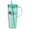 View Image 1 of 3 of Clair Acrylic Mug with Straw - 30 oz.