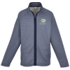 View Image 1 of 3 of Venture Heathered Stripe Full-Zip - Men's