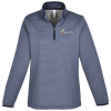 View Image 1 of 3 of Venture Heathered Stripe 1/4-Zip Pullover - Ladies'