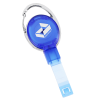 View Image 1 of 3 of Replay Carabiner Retractable Badge Holder with Slip Clip - Translucent