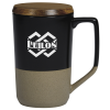 View Image 1 of 5 of Valencia Ceramic Mug with Lid - 16 oz.