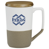 View Image 1 of 5 of Valencia Ceramic Mug with Lid - 16 oz. - 24 hr