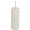 View Image 1 of 3 of Sol Tonal Tumbler with Straw - 20 oz. - Laser Engraved