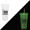 View Image 1 of 4 of Rave Nite Glow Tumbler with Lid and Straw- 26 oz.